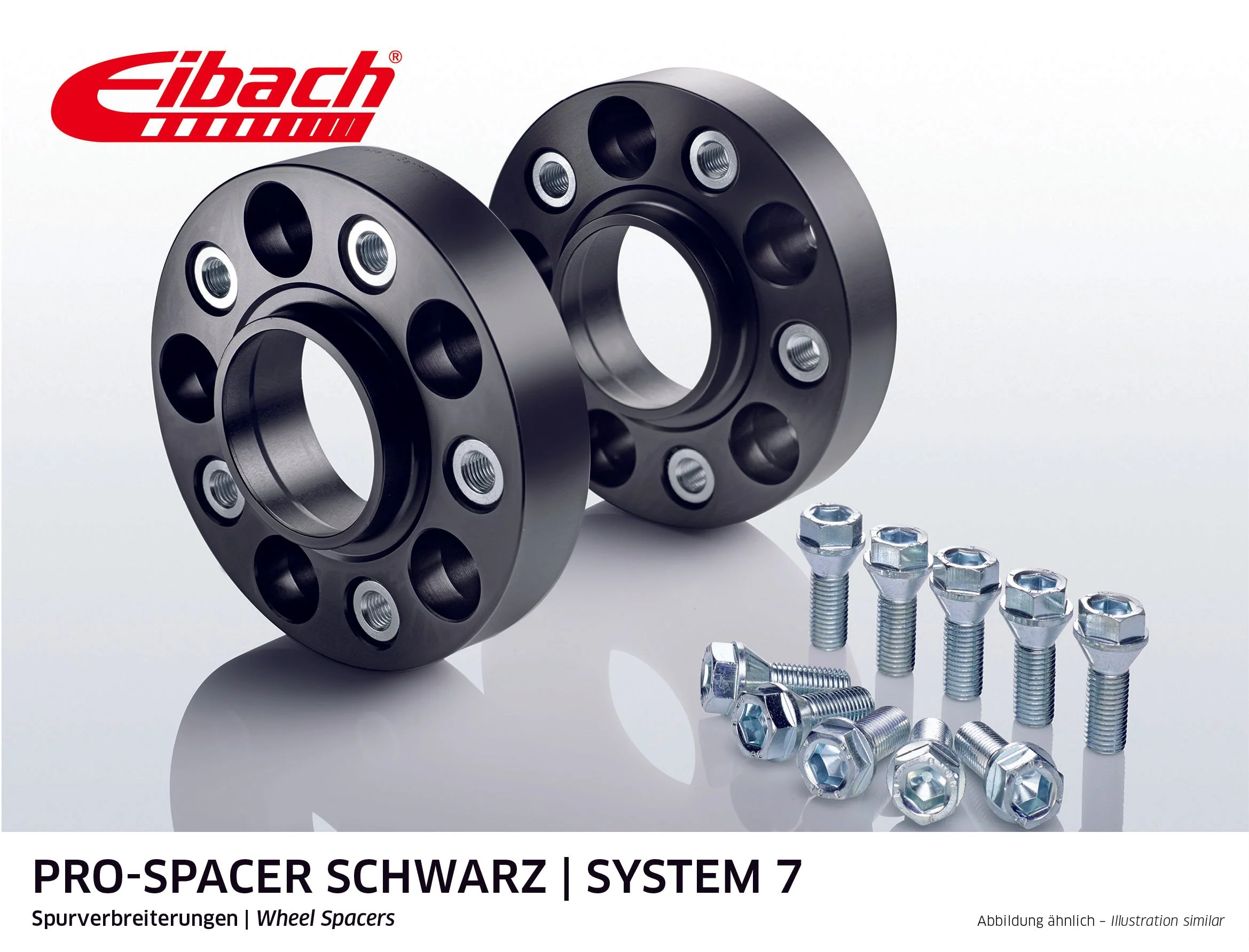 Eibach Pro-Spacer Kit (Pair Of Spacers) 20mm Per Spacer (System 7) S90-7-20-013-B (Black)