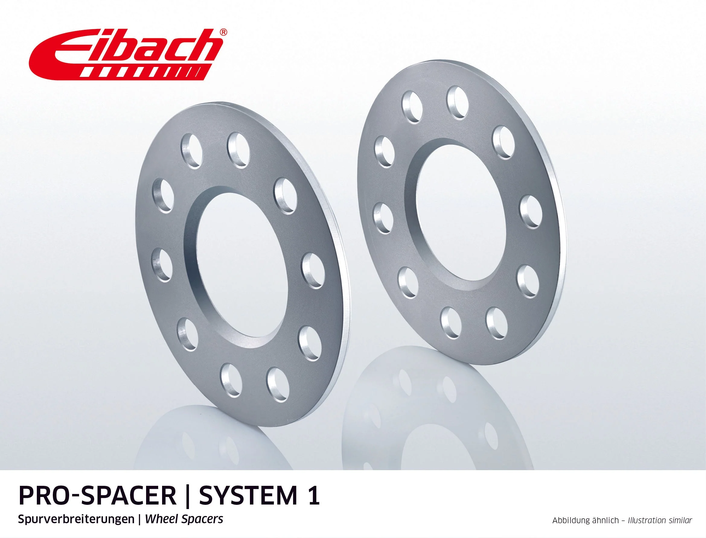 Eibach Pro-Spacer Kit (Pair Of Spacers) 5mm Per Spacer (System 1) S90-1-05-013 (Silver)